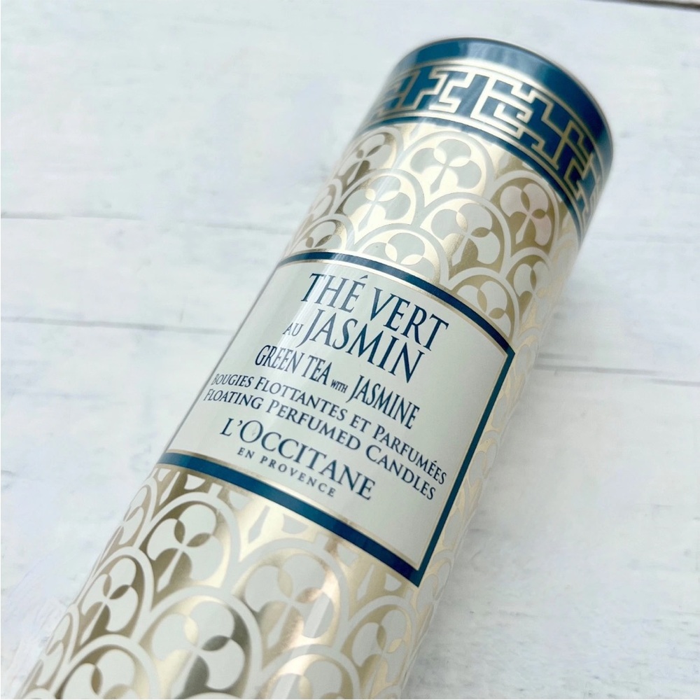 L’Occitane THÉ VERT AU JASMIN Parfumee GREEN TEA JASMIN Floating Candles 6-40g